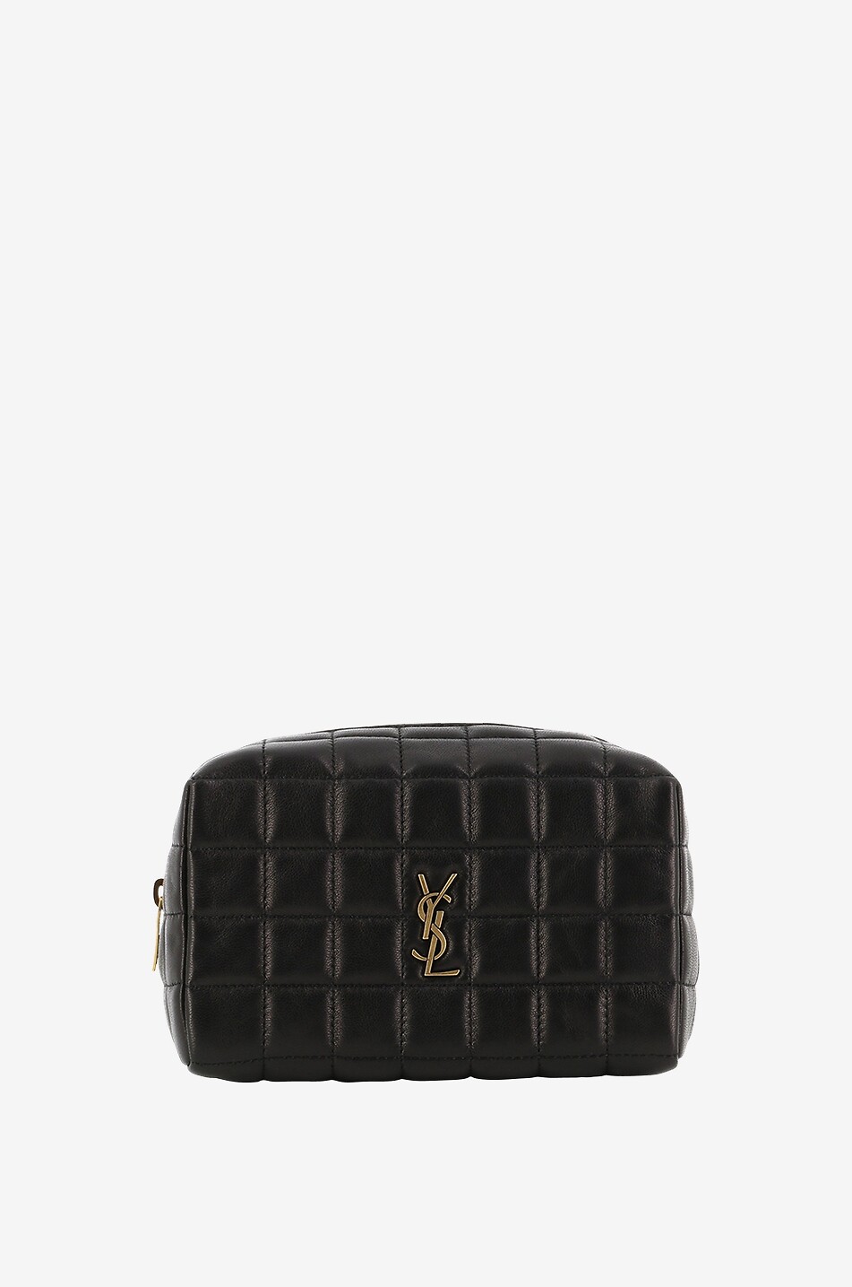 Petite trousse à cosmétique en cuir Cassandre Matelassé Carré