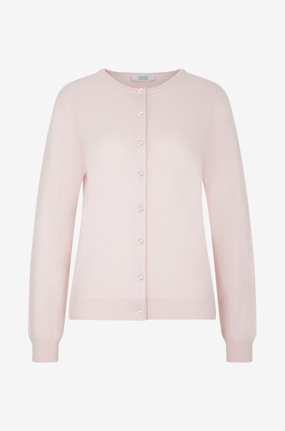 BONGENIE Feinstrick-Cardigan aus Kaschmir mit Rundhals Damen ROSA 1
