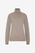 Pull fin à col roulé en cachemire