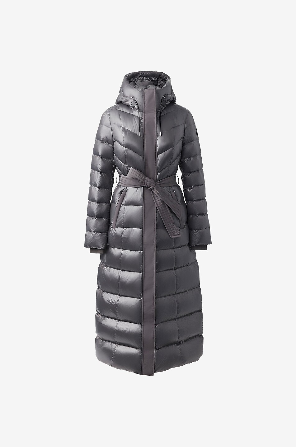 MACKAGE Lange taillierte Daunenjacke Calina-R Damen DUNKELGRAU 1