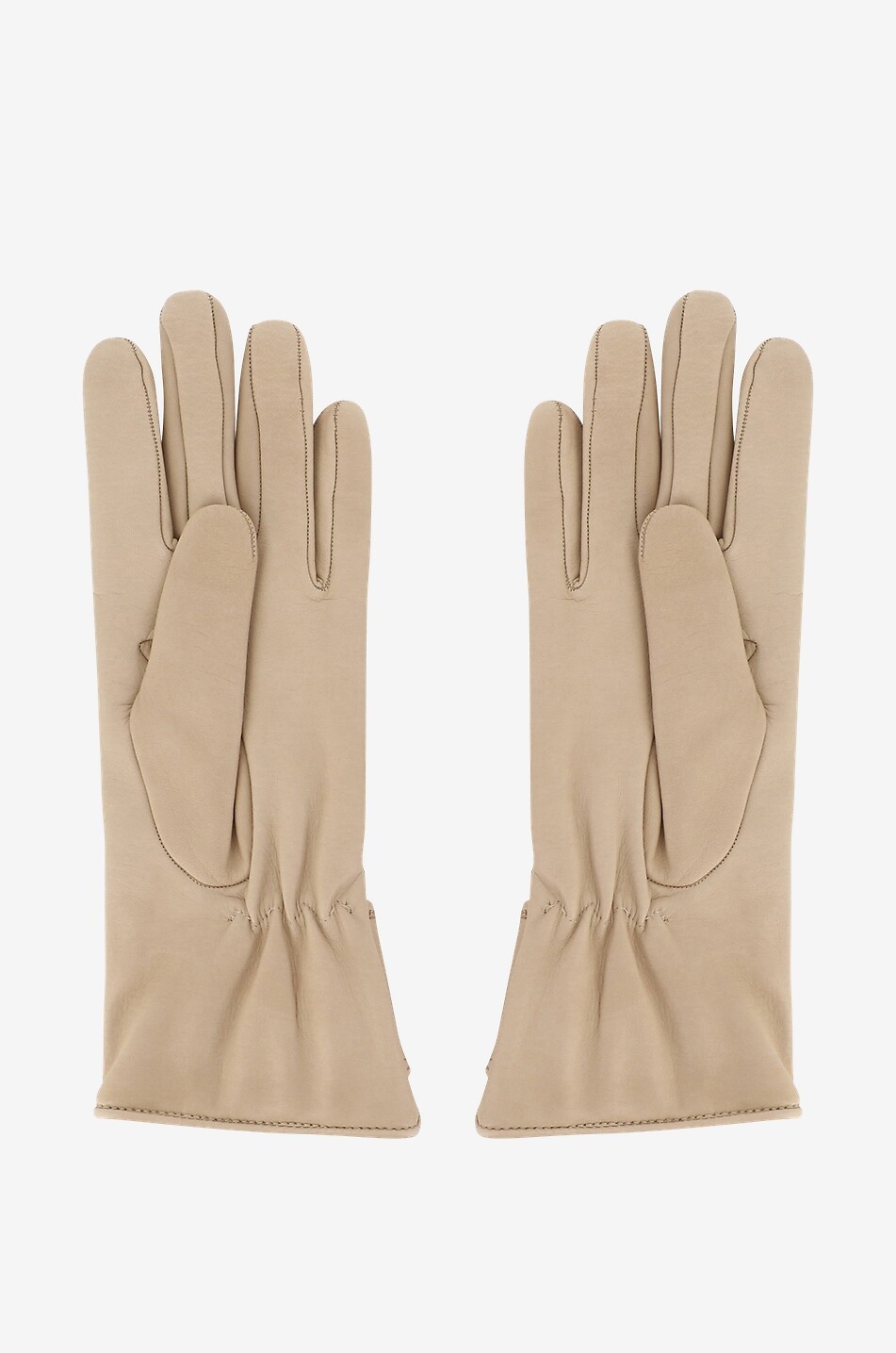 PIERO RESTELLI Gefütterte Handschuhe aus Nappaleder Damen KAMELFARBEN 2