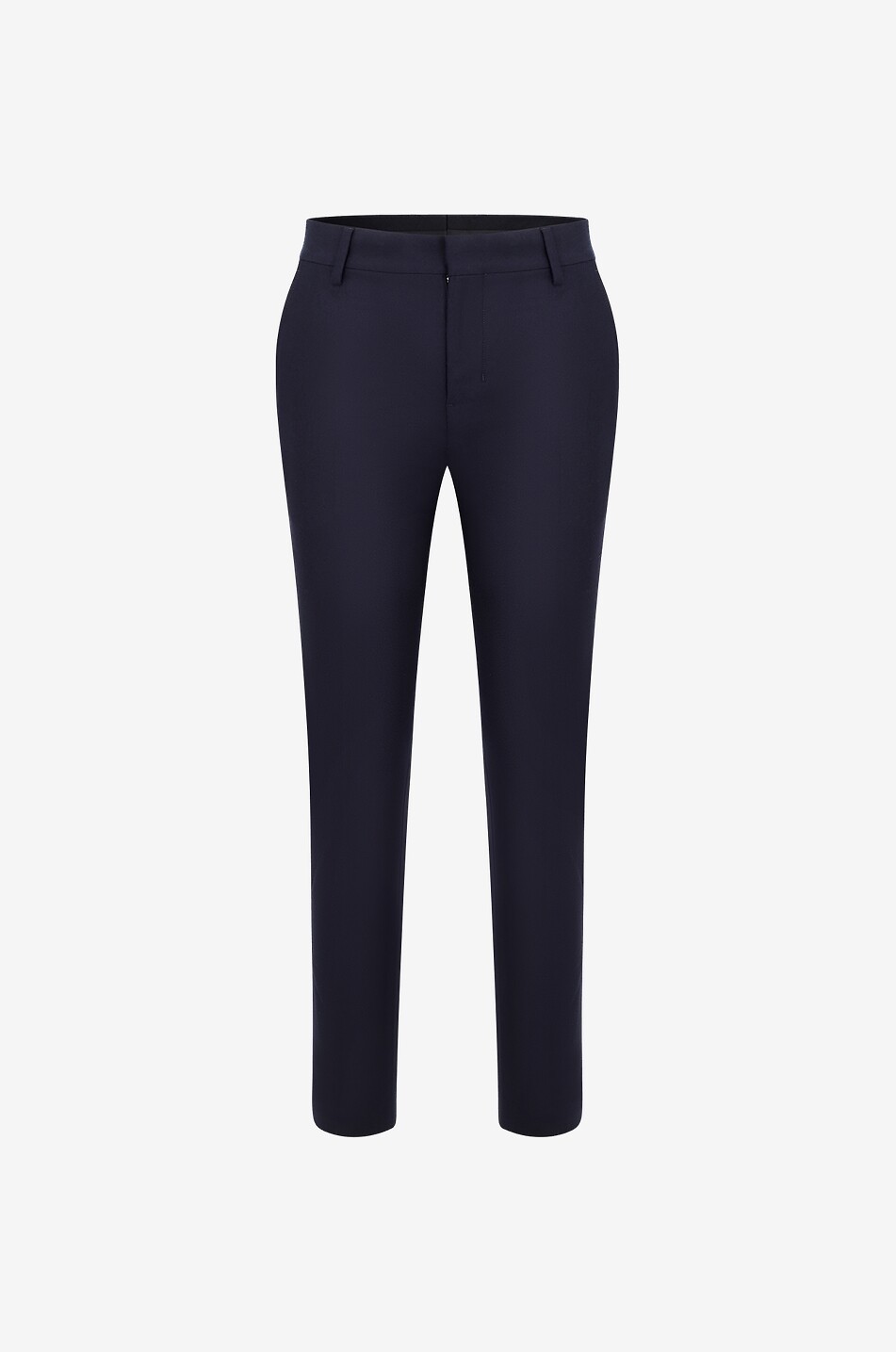 Wool flannel cigarette trousers