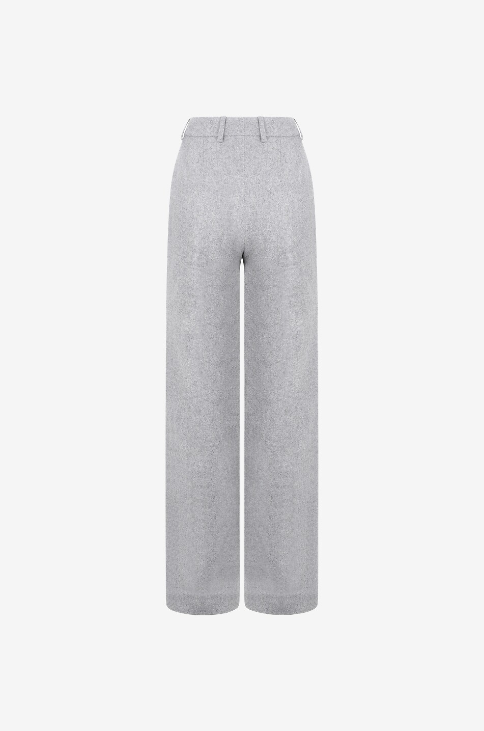Bundfaltenhose aus Wollmix mit weitem Bein