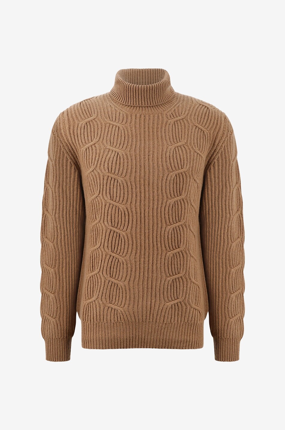 Virgin wool turtleneck jumper