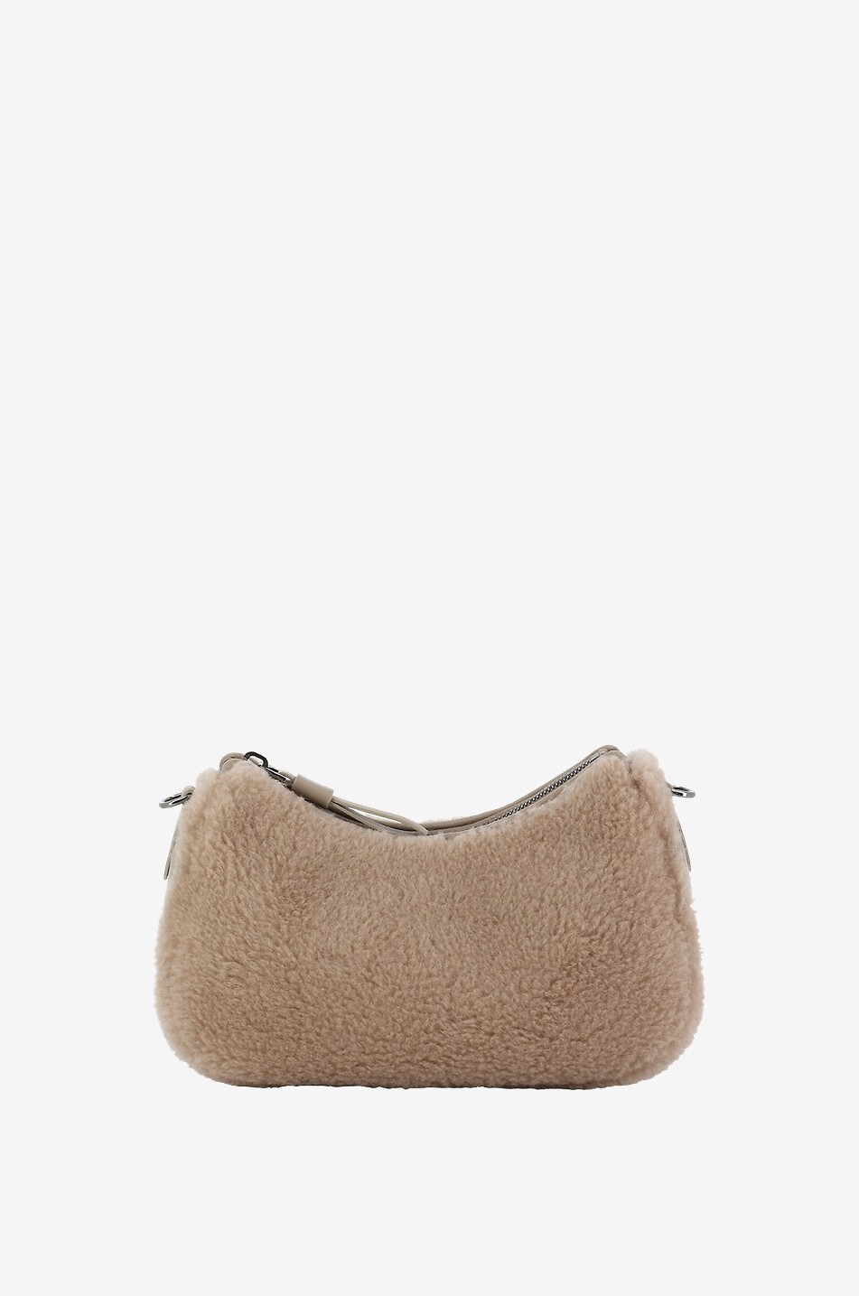 BRUNELLO CUCINELLI Monili fluffy shoulder bag Women CAMEL 1