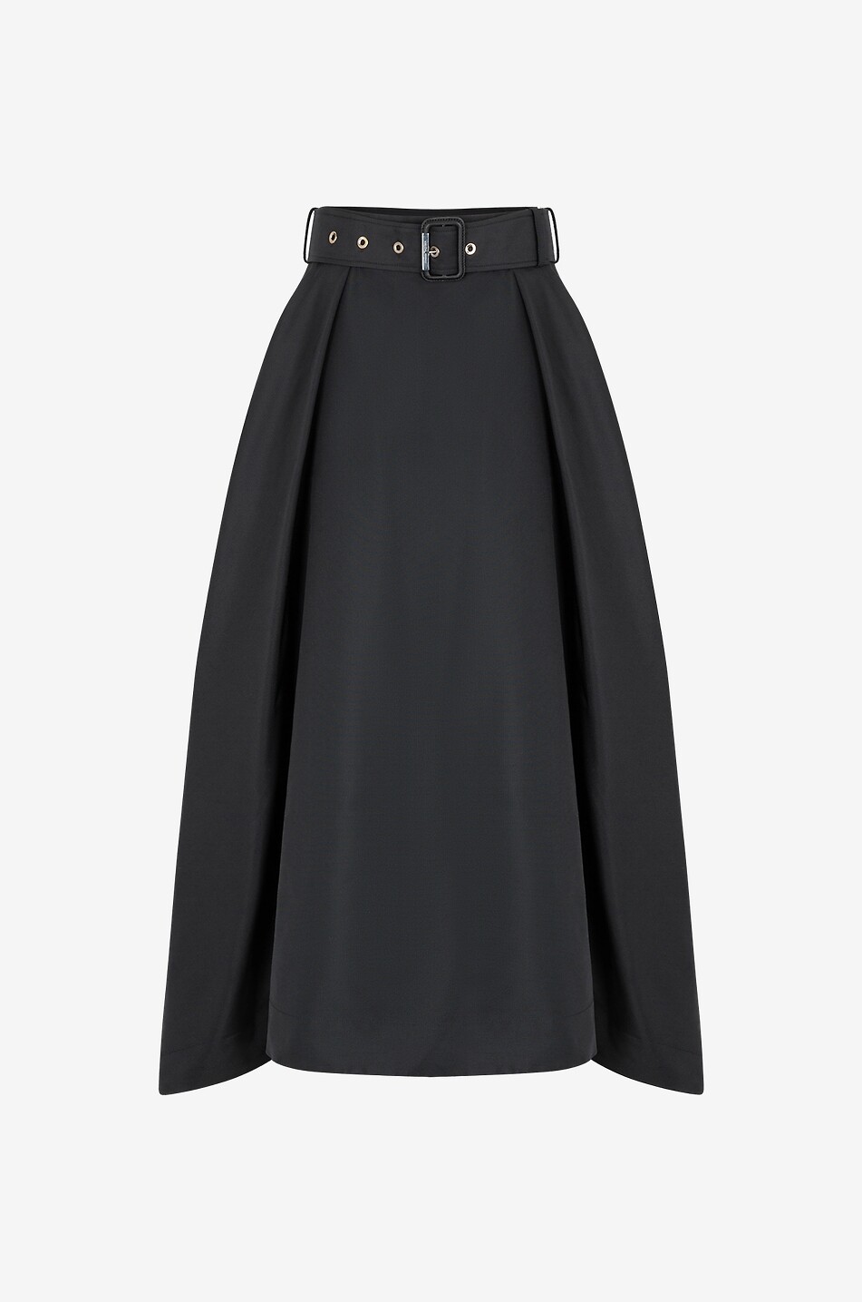 Polyfaille midi puff skirt