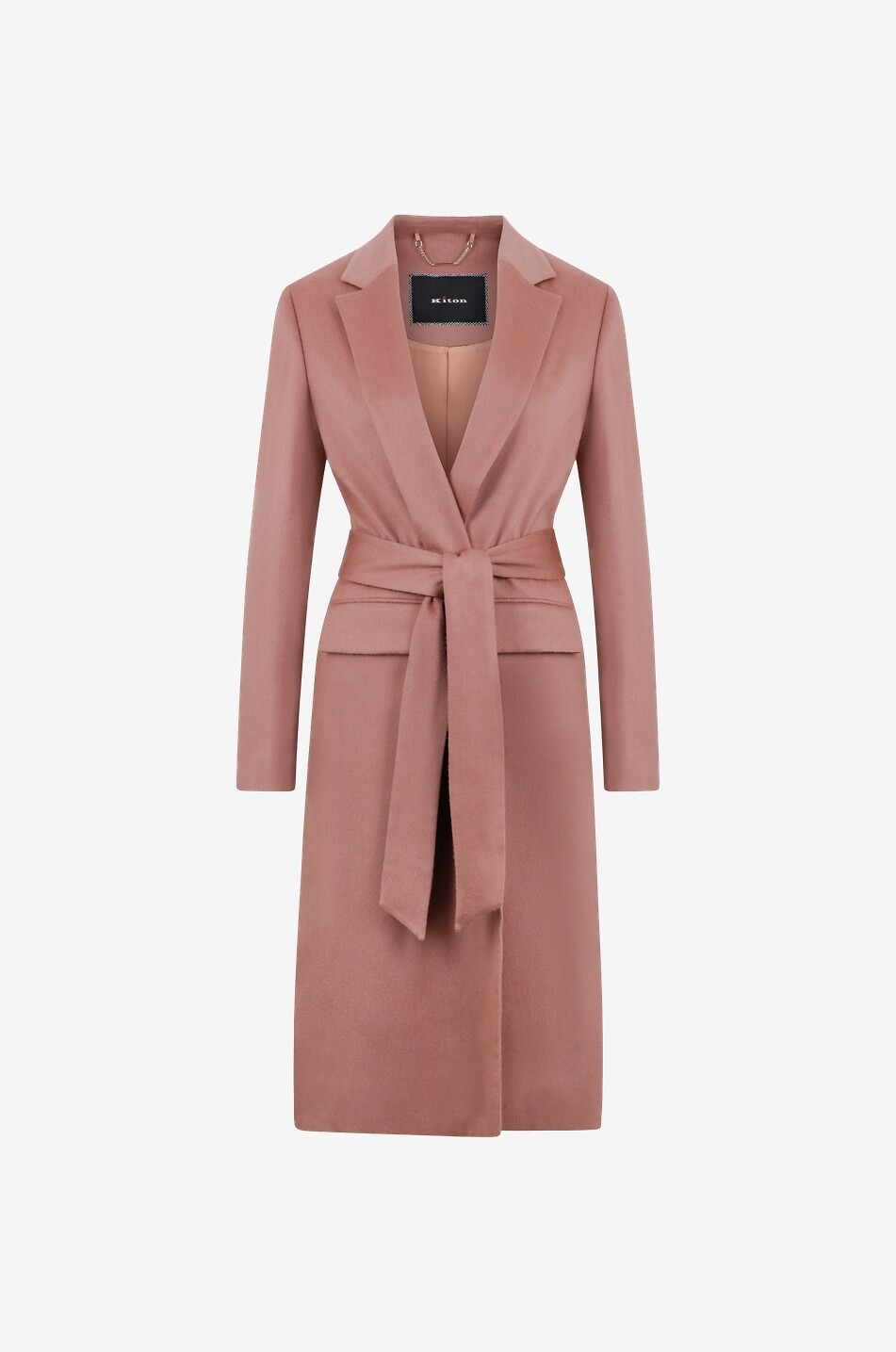 Manteau trois-quarts en flanelle de cachemire