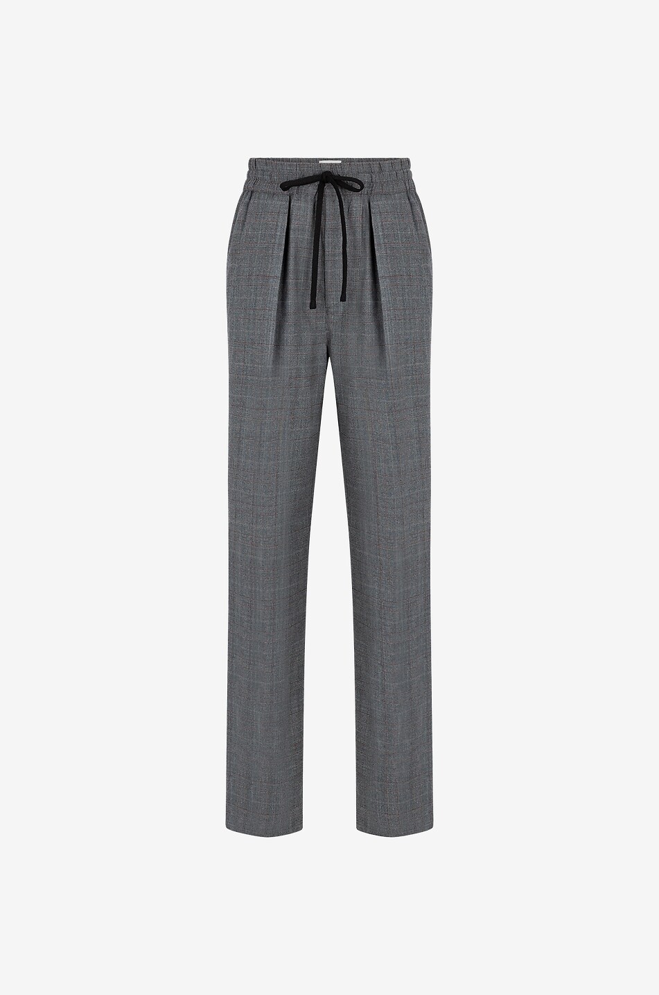 Pantalon à pinces à carreaux Priska