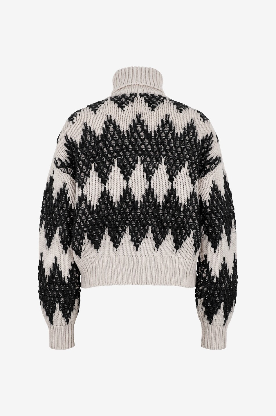 BRUNELLO CUCINELLI Pullover mit Rollkragen Dazzling Winter Jacquard Damen BUNT 2