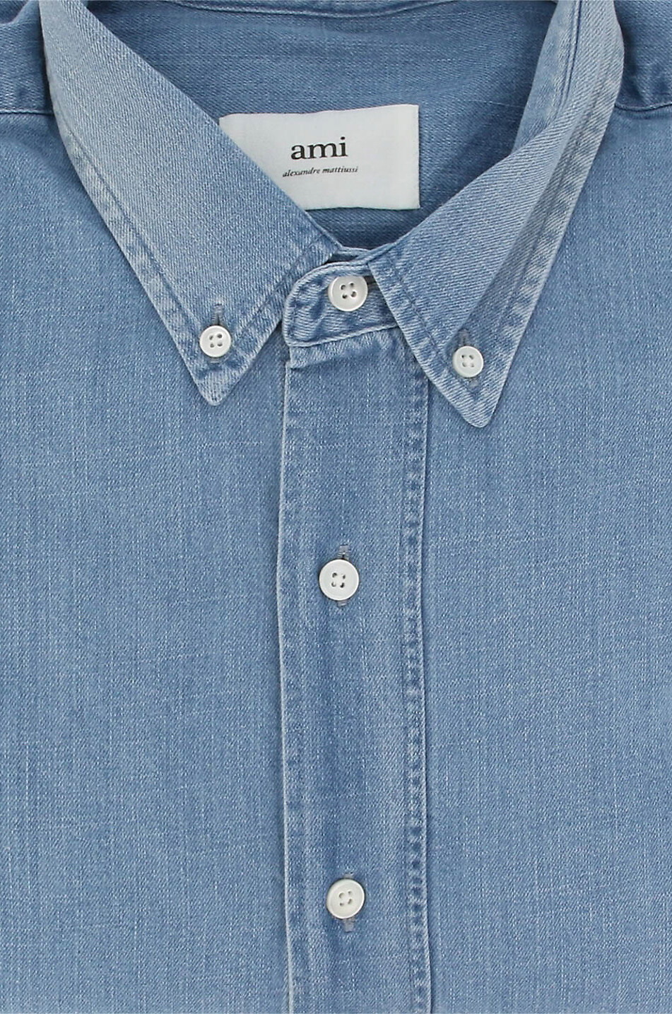 AMI Chemise en denim délavé Ami de Coeur Homme BLEU 2
