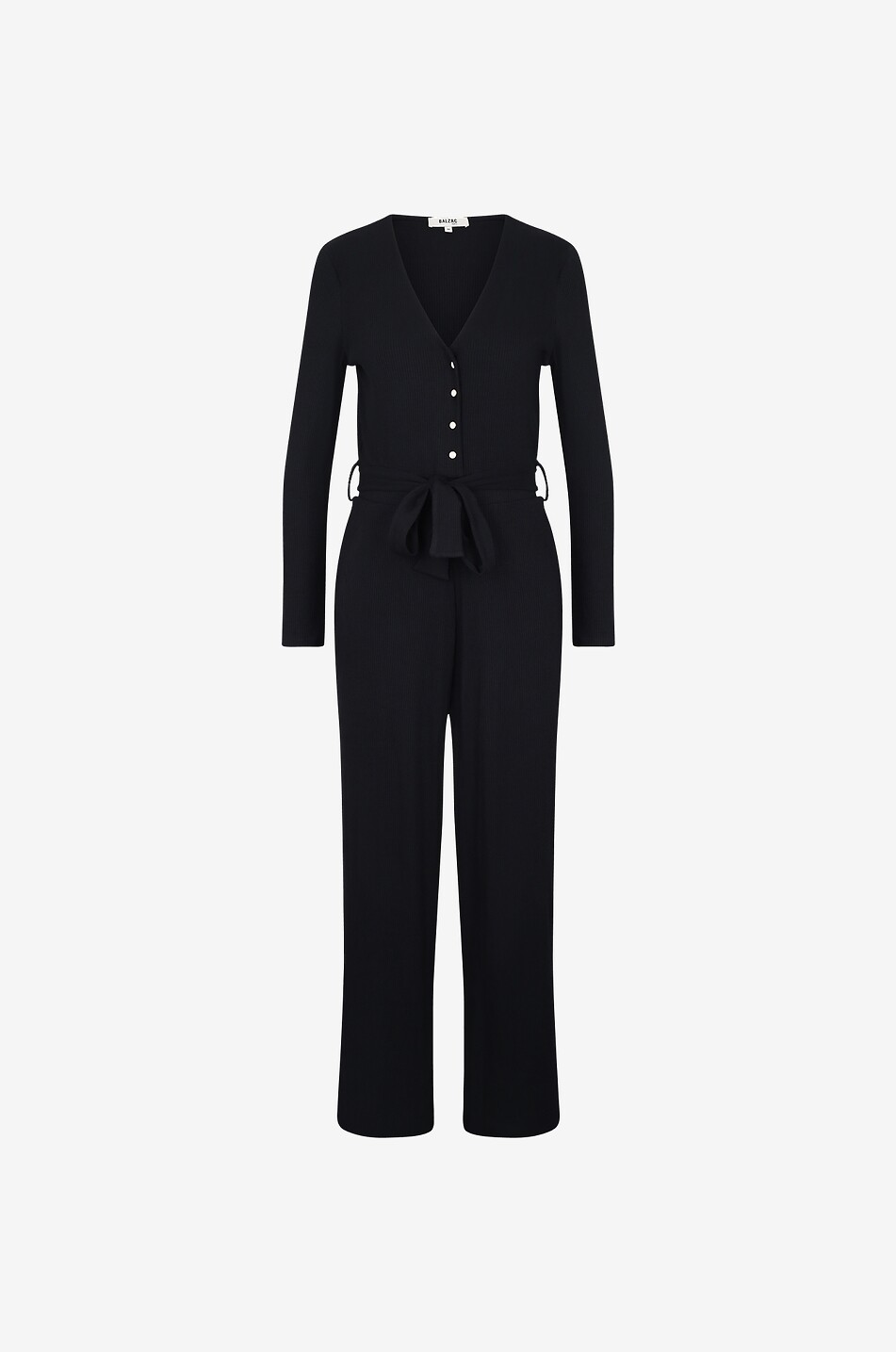 BALZAC PARIS Silène organic cotton jumpsuit Women BLACK 1