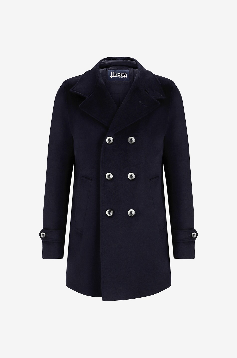 HERNO Cabanjacke aus Schurwolle und Kaschmir Nuage Herren DUNKELBLAU 2