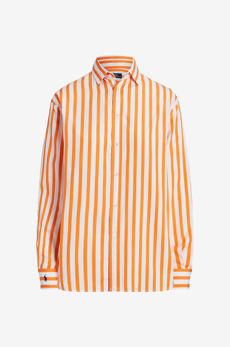 POLO RALPH LAUREN Lässiges Baumwollhemd mit Streifen Damen ORANGE 1