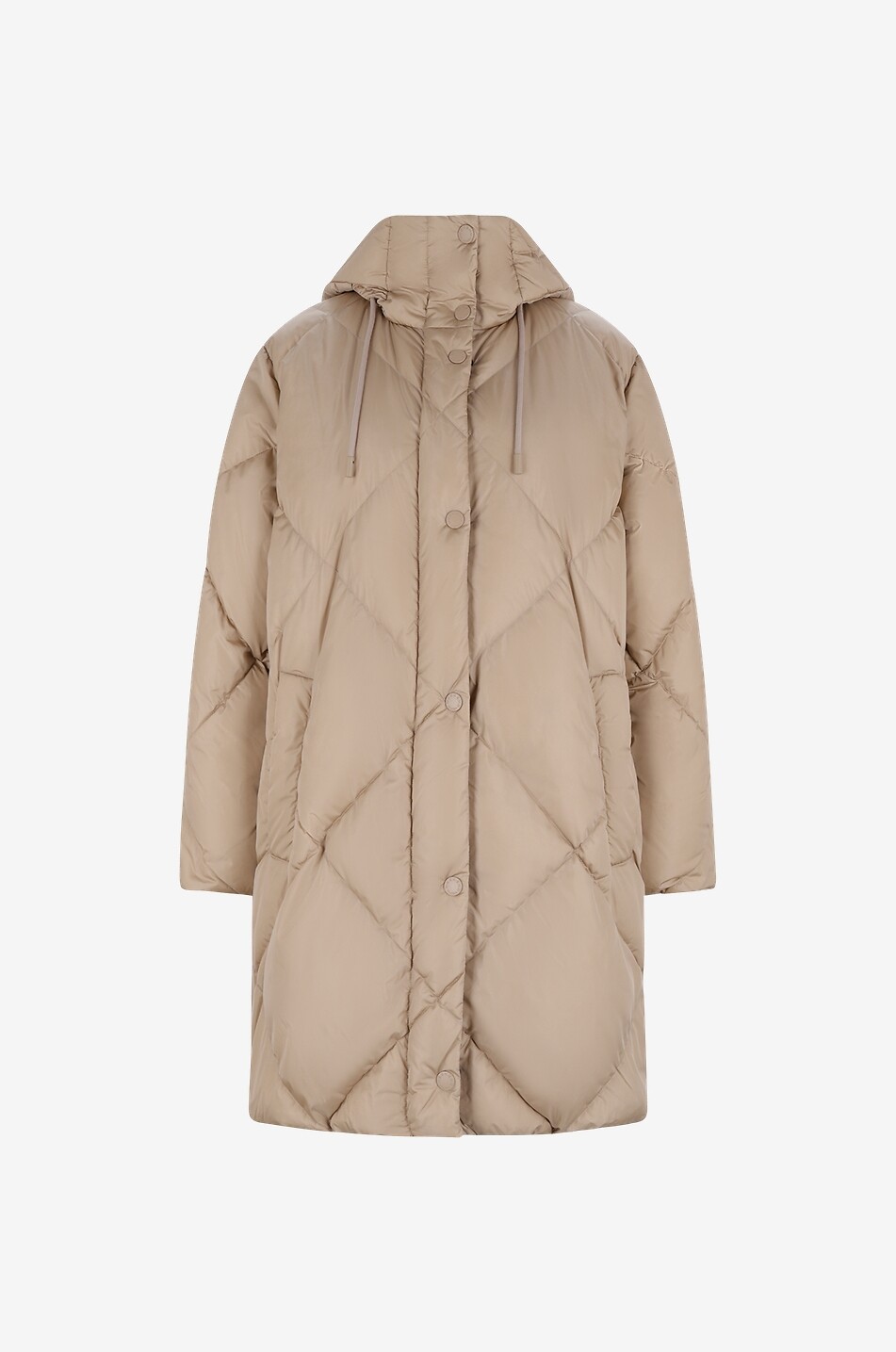 WEEKEND MAX MARA Calerno long loose hooded down jacket Women CAMEL 1