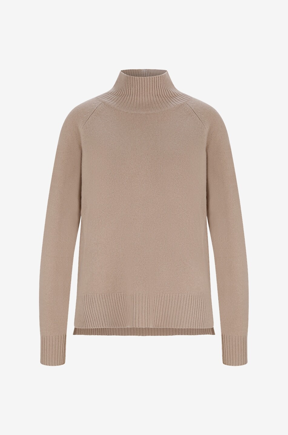 WEEKEND MAX MARA Pull fin à col entonnoir en cachemire Safari Femme BEIGE 1