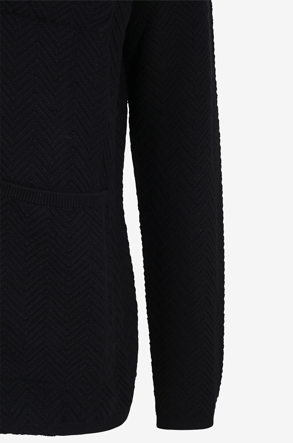 Herringbone knit blazer