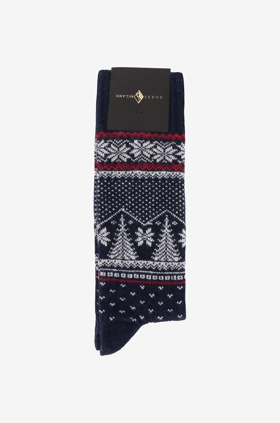 Jacquard-Socken mit skandinavischen Motiven