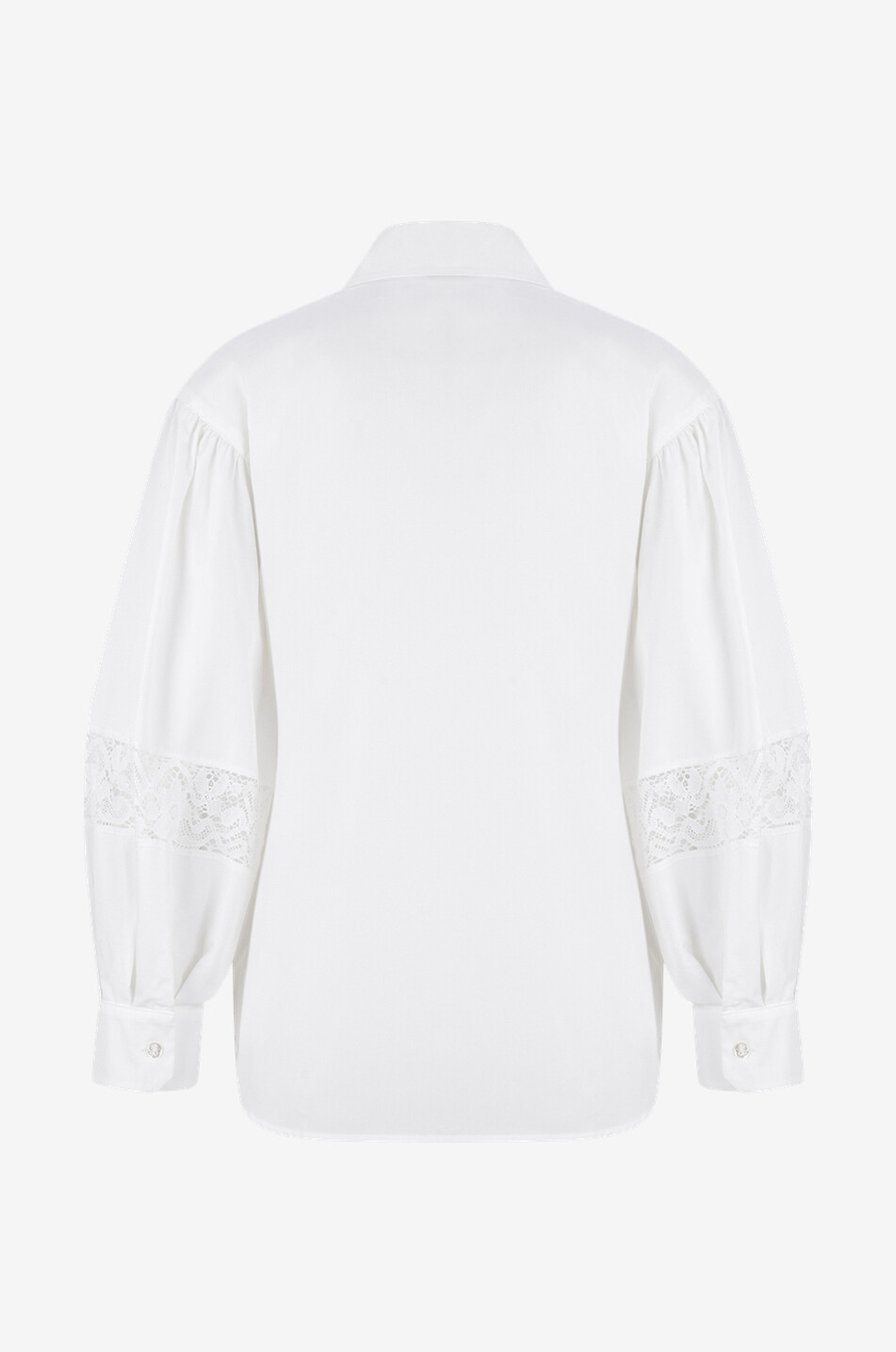 WEEKEND MAX MARA Hemd aus Popeline und Spitze Samuele Damen WEISS 2