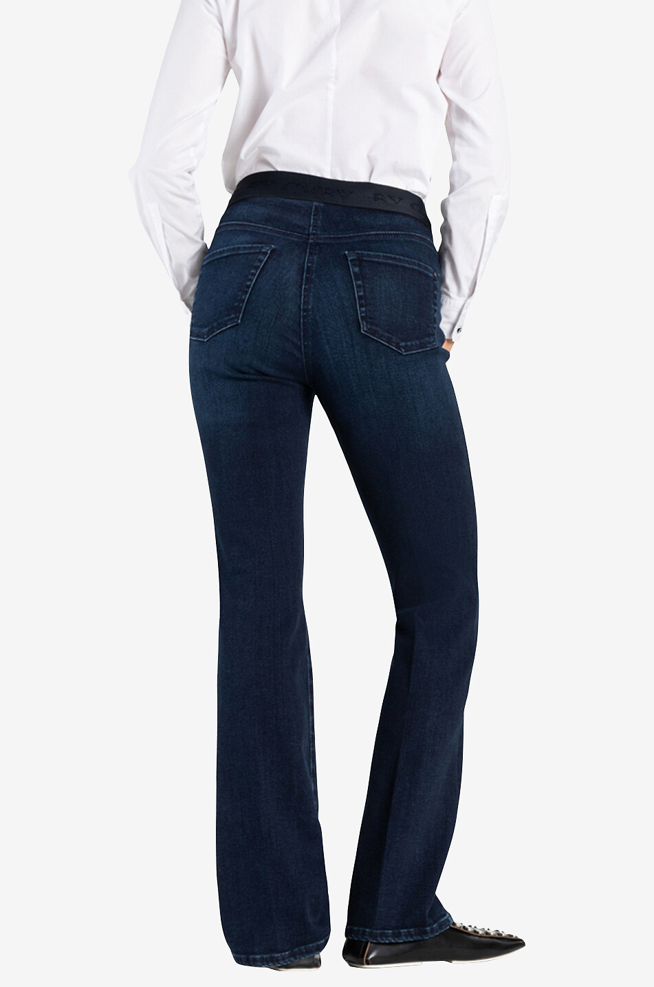 CAMBIO Ausgestellte Stretch-Jeans mit elastischem Bund Philia Damen BLAU 4