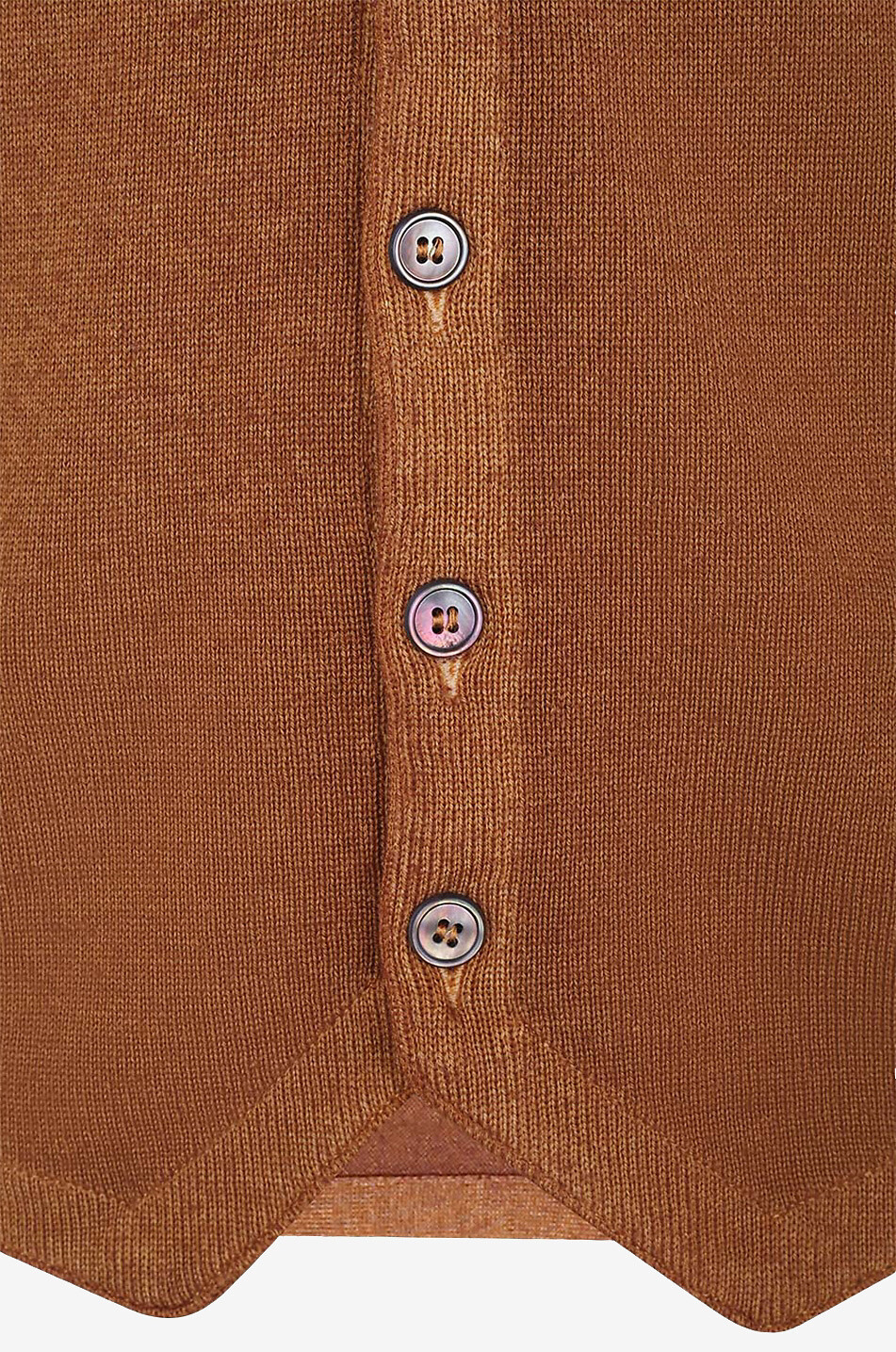 GRAN SASSO Ärmellose Feinstrick-Weste Herren COGNAC 3