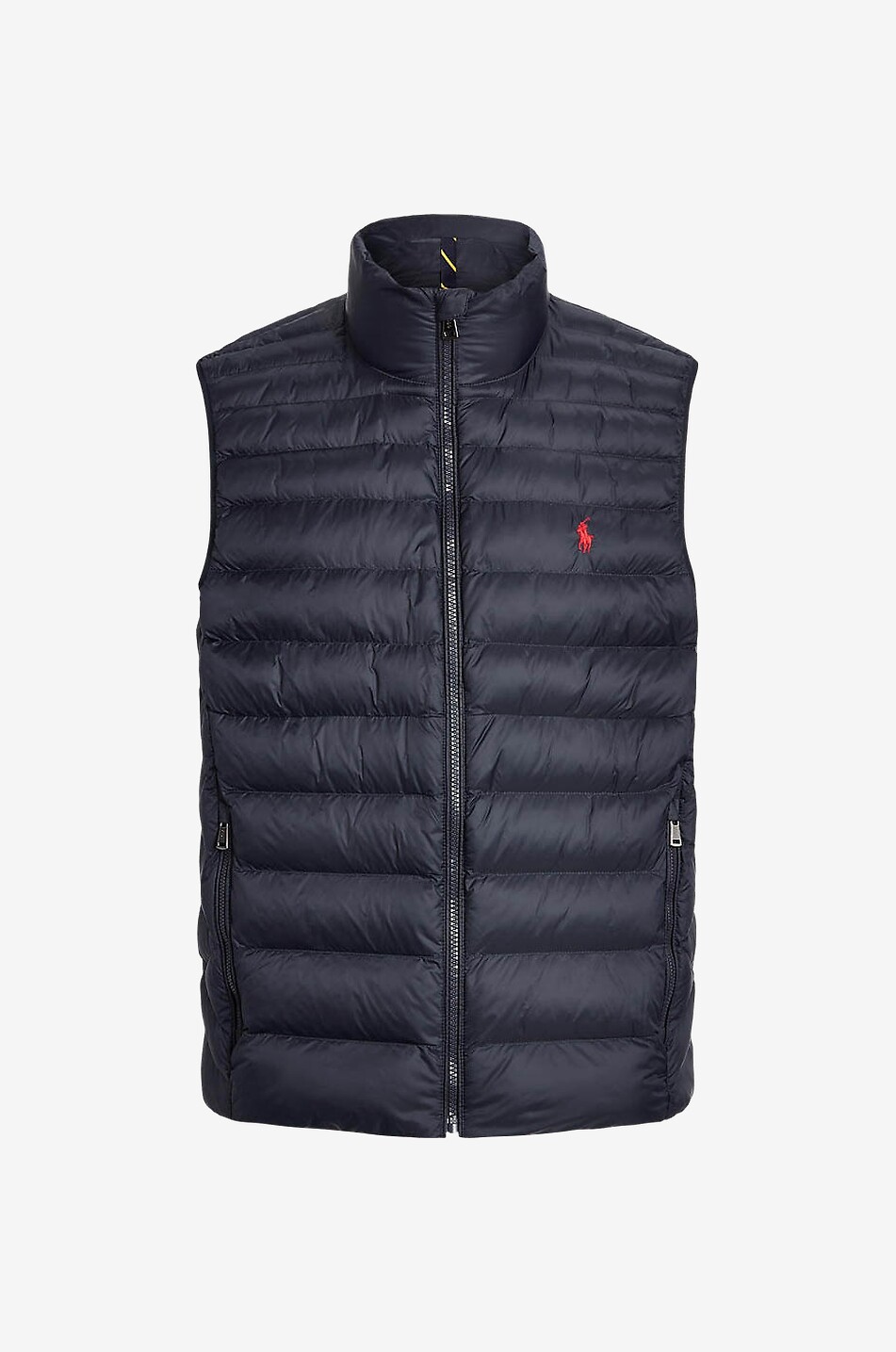 Terra quilted vest with stand-up collar