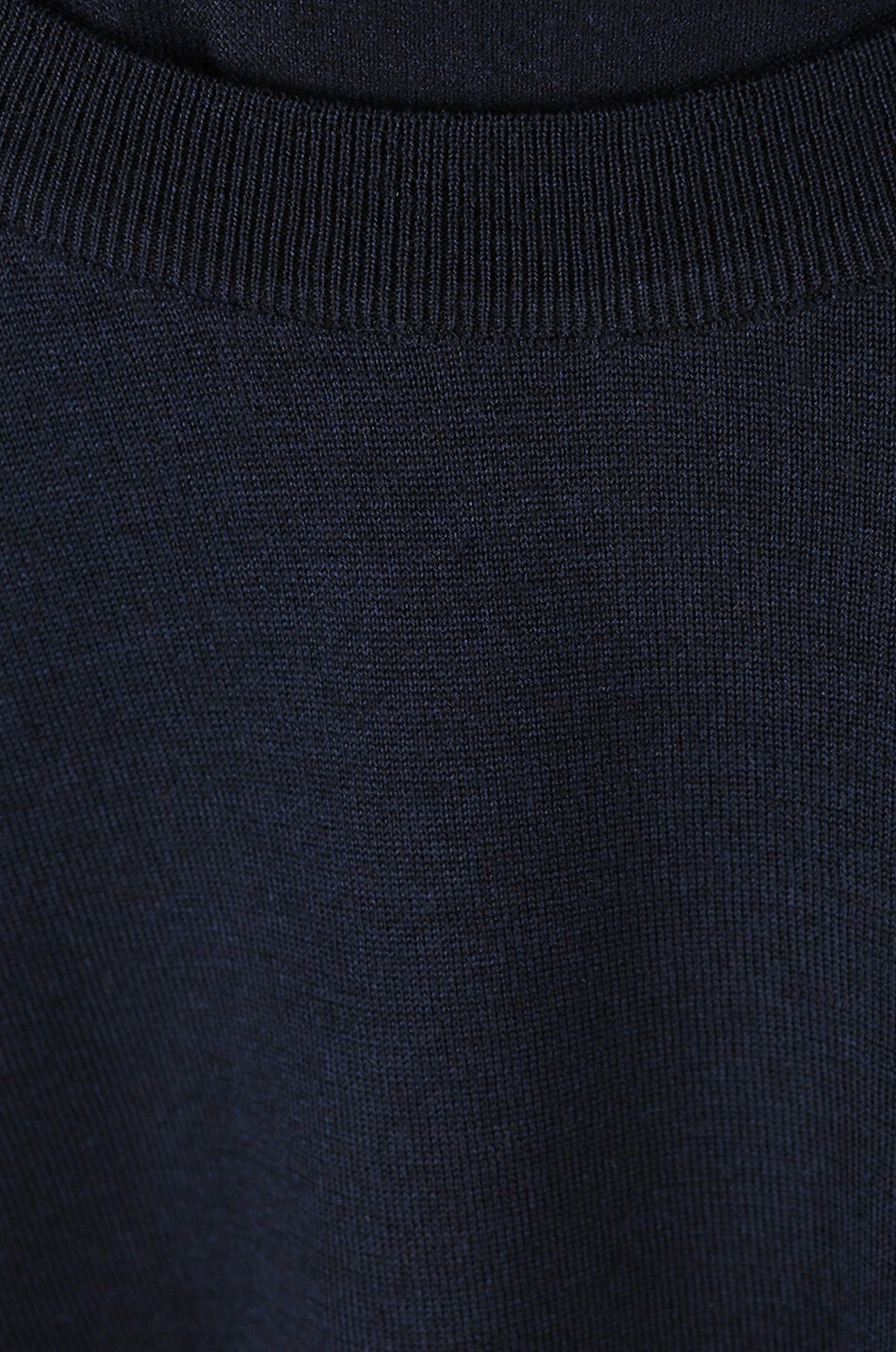 Pull à col rond en laine, soie et cachemire