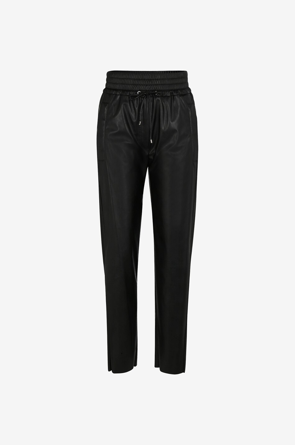 Pantalon décontracté en cuir synthétique