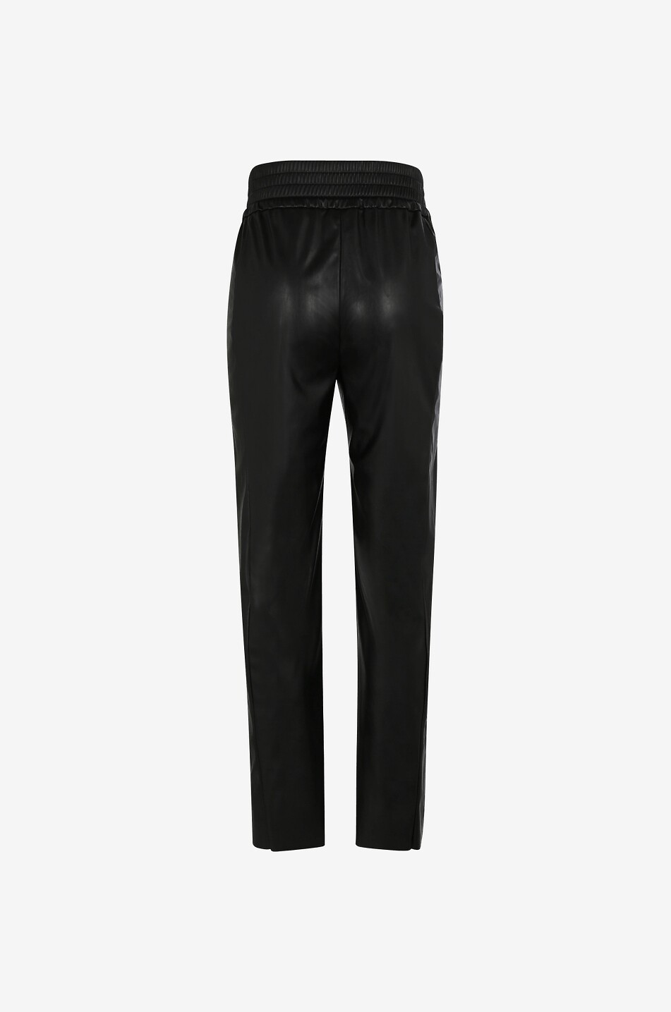 Pantalon décontracté en cuir synthétique