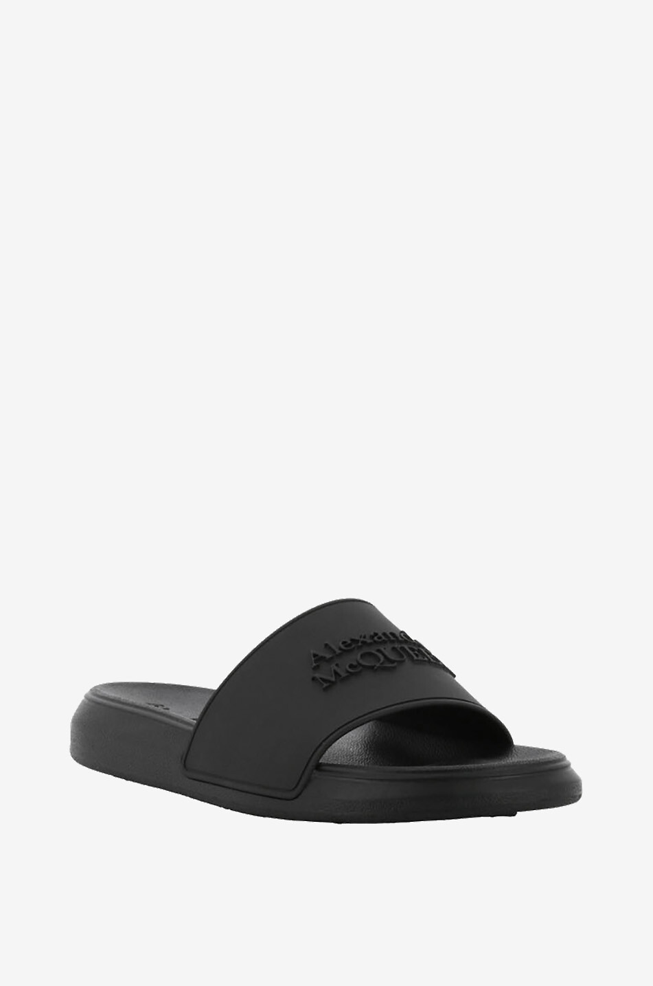 ALEXANDER McQUEEN Claquettes en gomme Pool Slide Femme NOIR 1