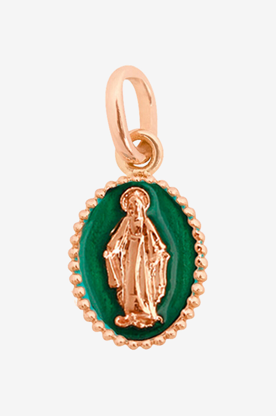 GIGI CLOZEAU Madone Pink gold pendent Women GREEN 1