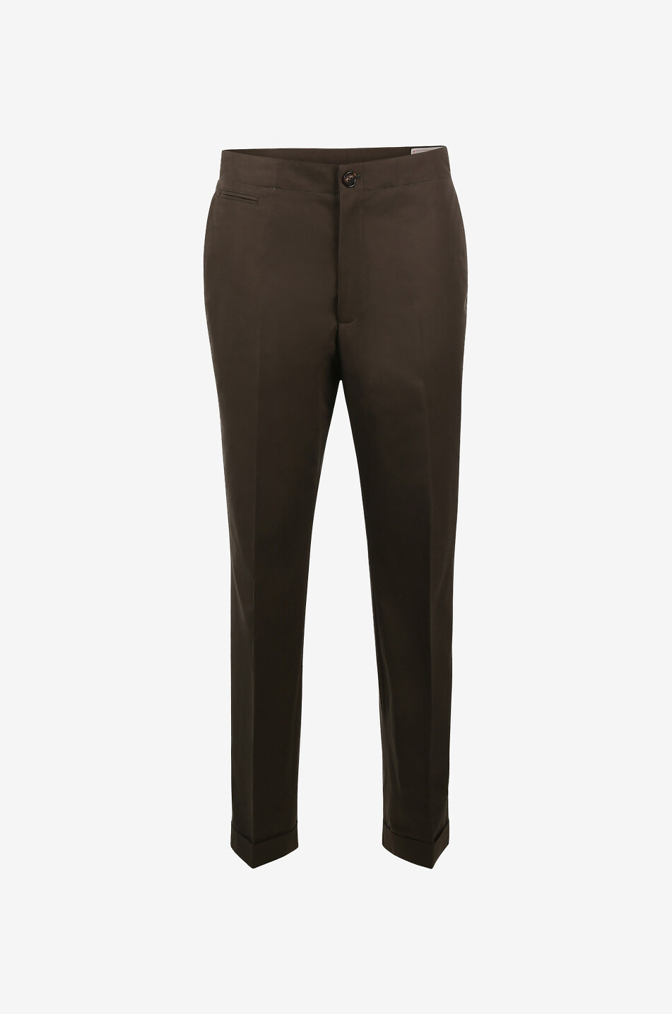 ALEXANDER McQUEEN Gabardine-Hose mit Umschlägen und verstellbarer Taille Herren KHAKI 1
