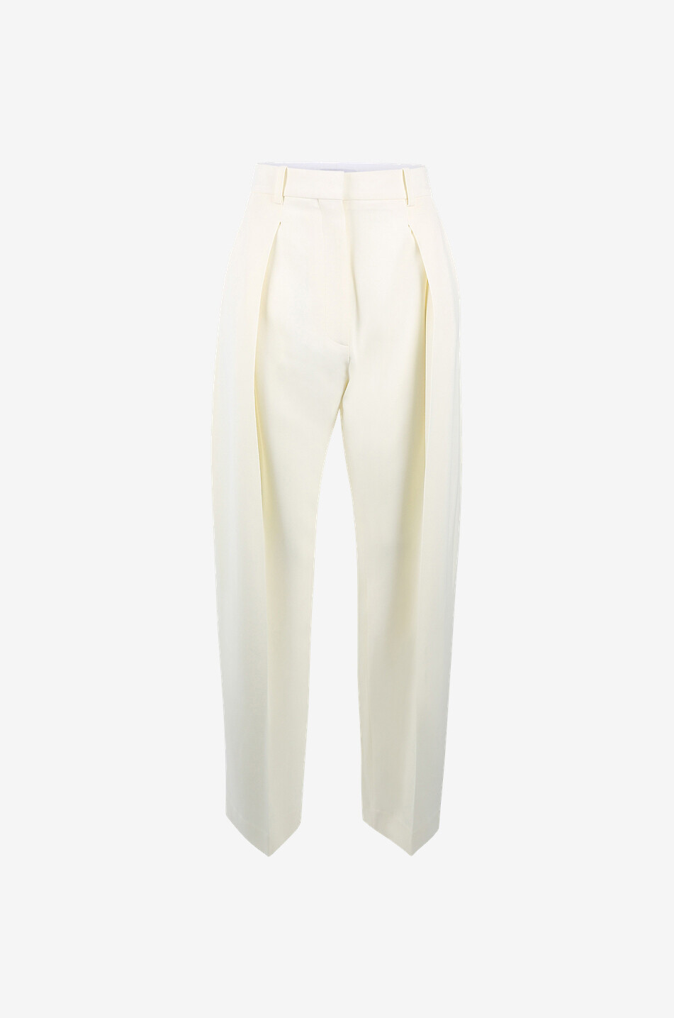 Vanilla wide-leg waistband tuck trousers