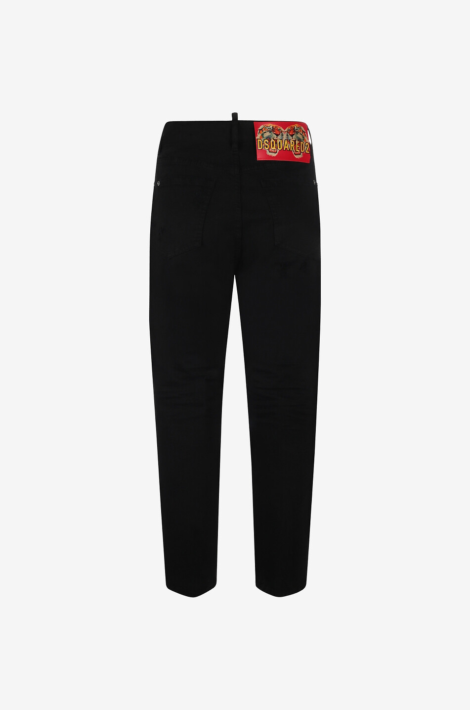 DSQUARED2 Verkürzte Karottenjeans mit hoher Taille Damen SCHWARZ 2