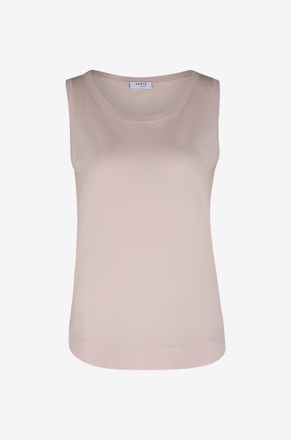 AKRIS PUNTO Top sans manches en laine vierge Femme ROSE CLAIR 1