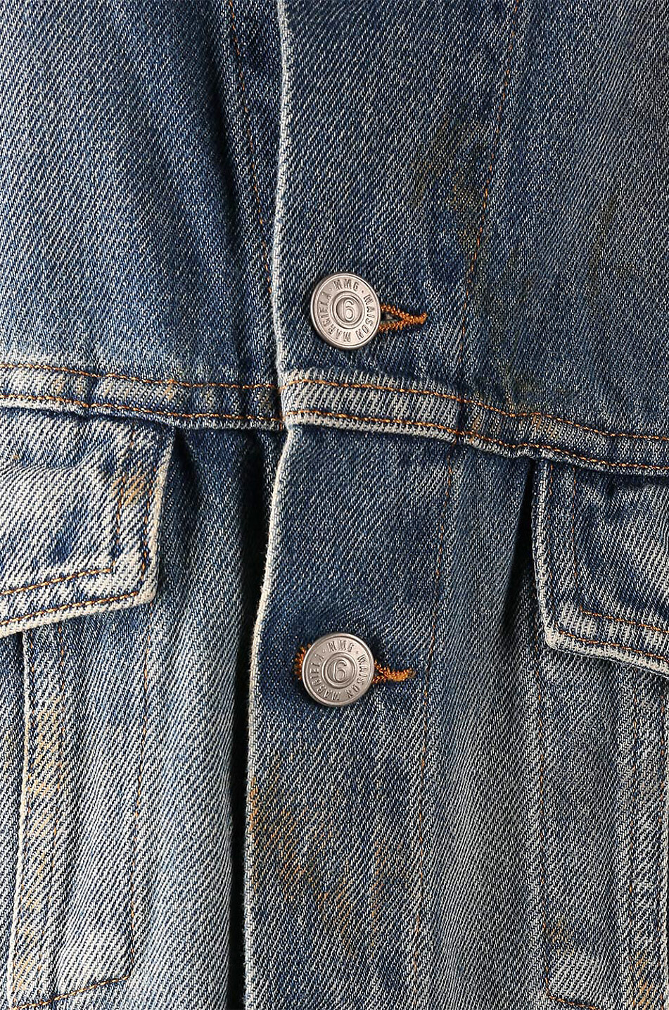 MM6 Veste jean en coton Femme BLEU CLAIR 3