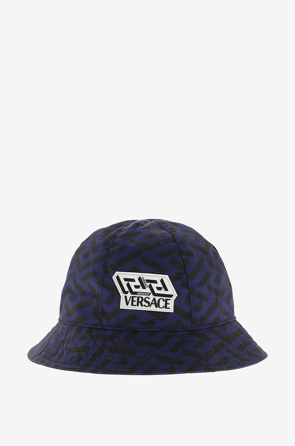 VERSACE Bob en nylon fille imprimé La Greca Fille BLEU FONCE 1