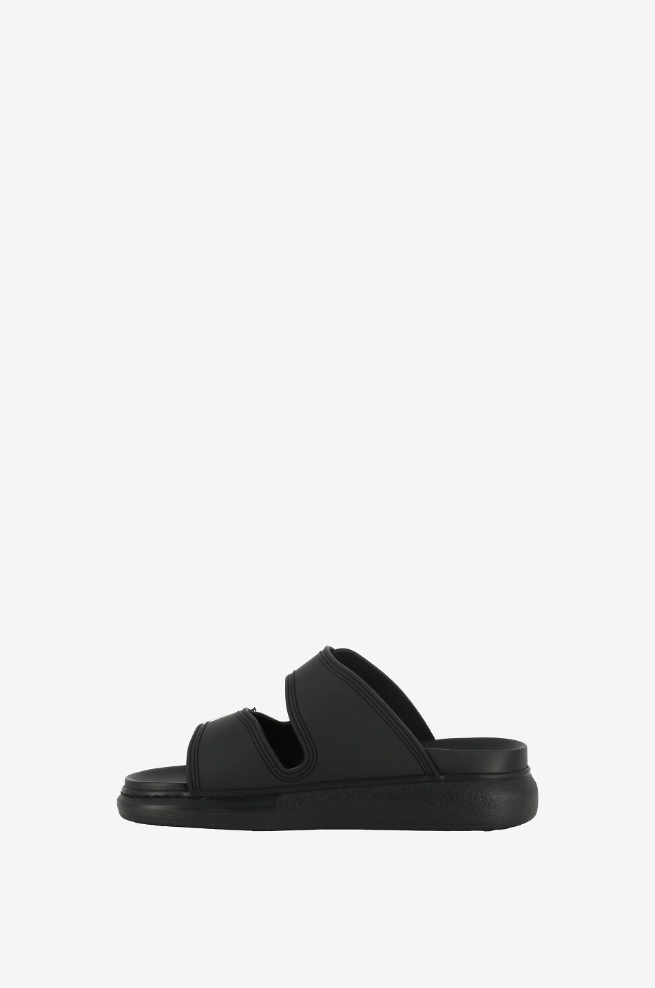 ALEXANDER McQUEEN Mules compensées en PVC Hybrid Femme NOIR 3