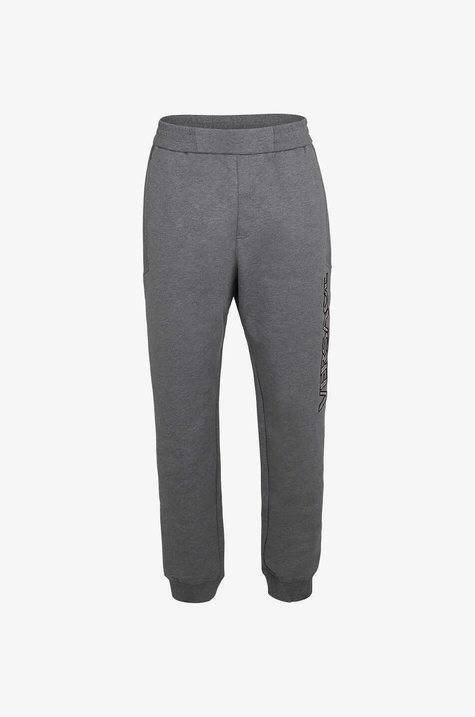 VERSACE Jogginghose mit Logostickerei College Fit Herren GRAU 1