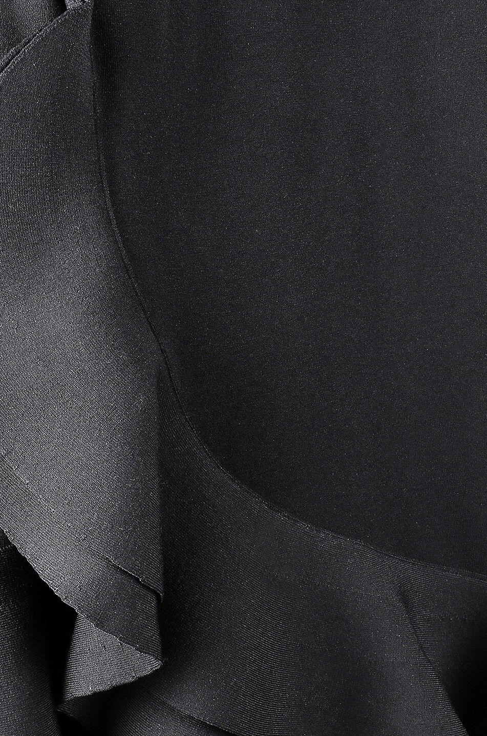 ALEXANDER McQUEEN Kurzes Kleid mit asymmetrischem Rüschenmuster Damen SCHWARZ 3