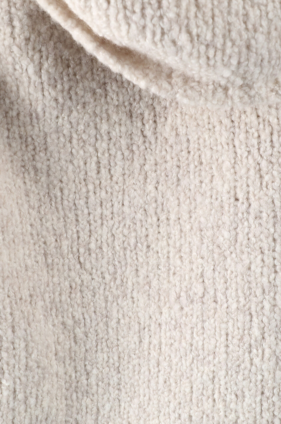 VINCE Loose off-shoulder jumper in wool, cashmere and silk Women Light beige 3
