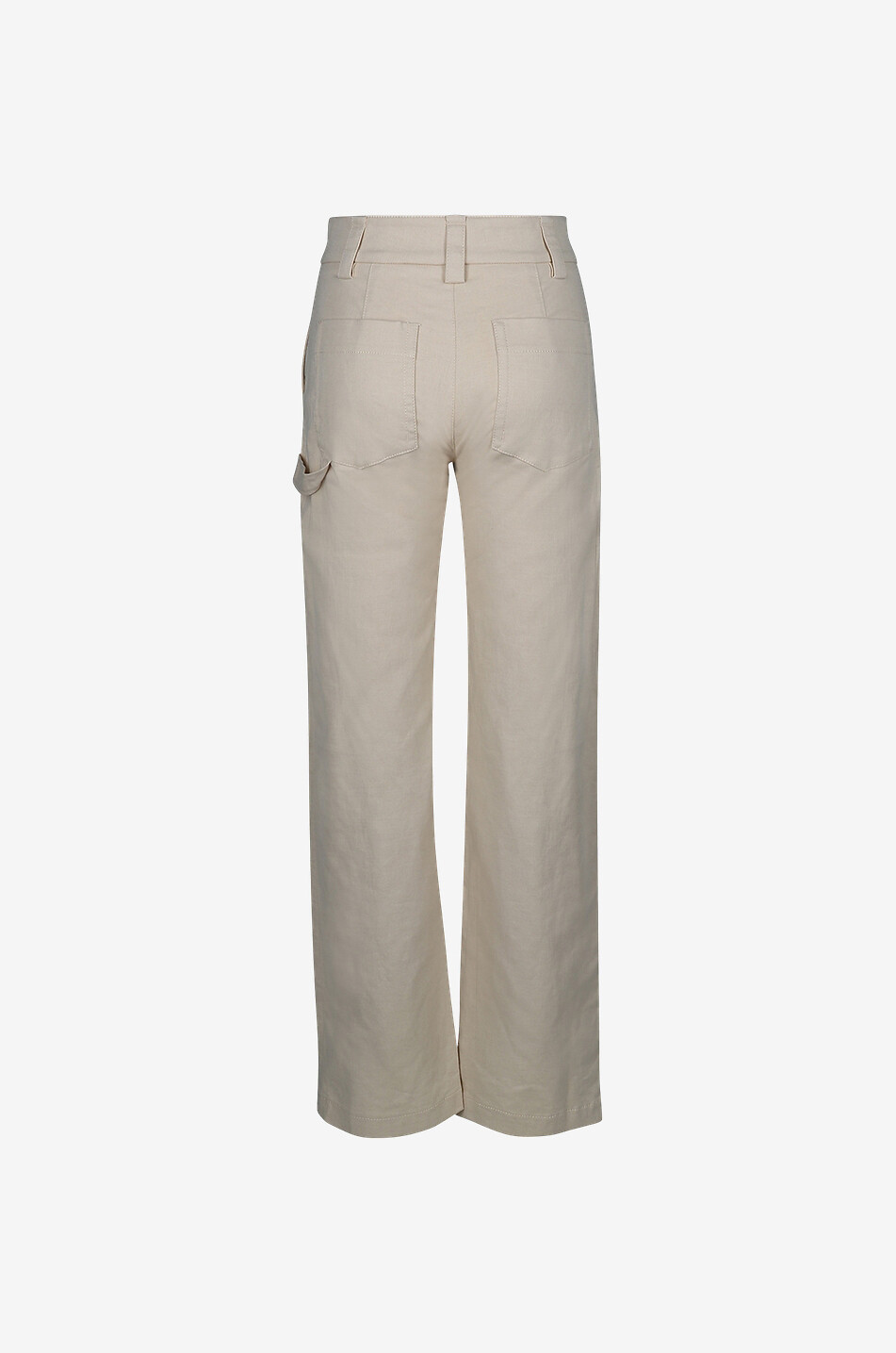 VINCE Utility-Hose aus Bio-Baumwolle und Wolle Damen Hellbeige 2