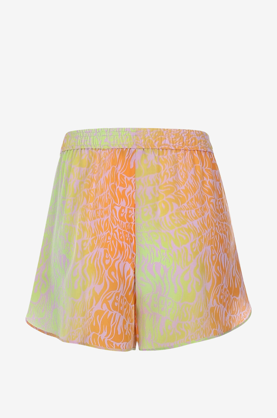 STELLA McCARTNEY Seidenshorts mit Print Keep On Smiling Damen BUNT 2