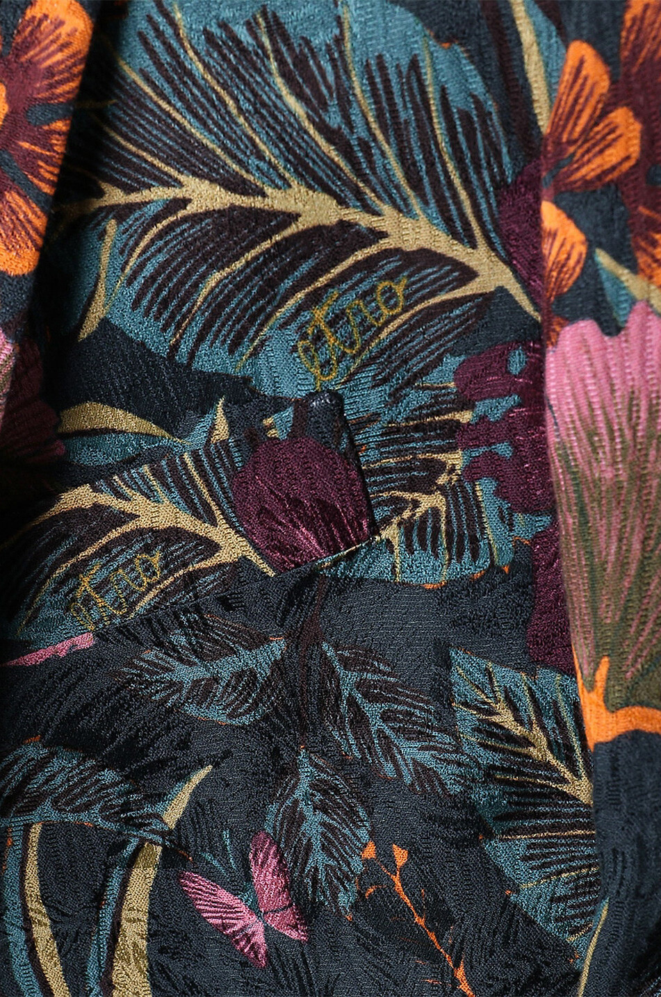 ETRO Tropical flower printed jacquard blazer Men MULTI COLOURED 3