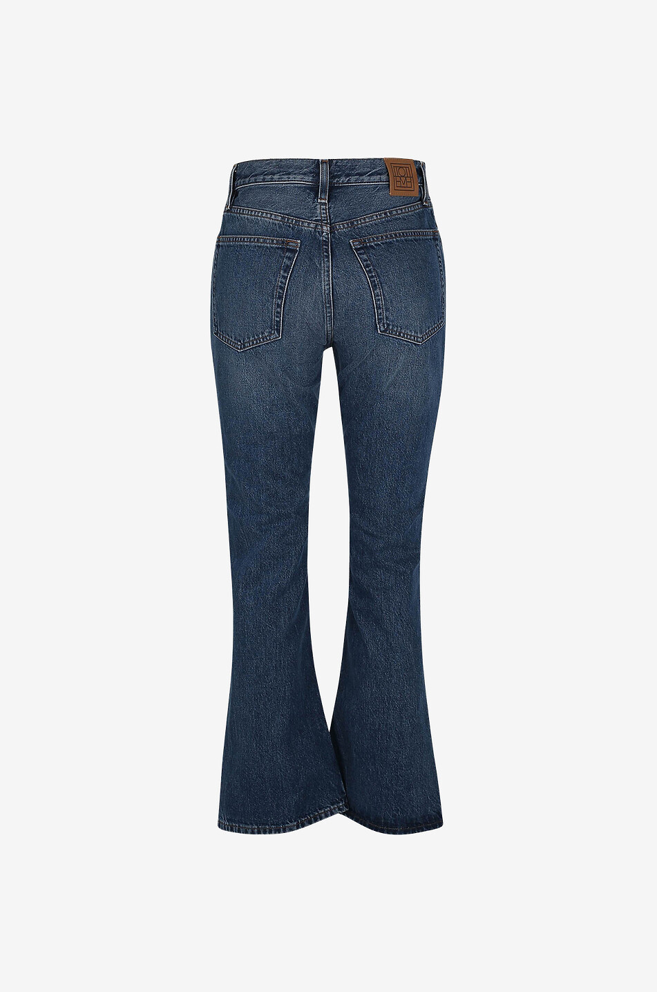 TOTEME Organic cotton bootcut jeans Women MEDIUM BLUE 2