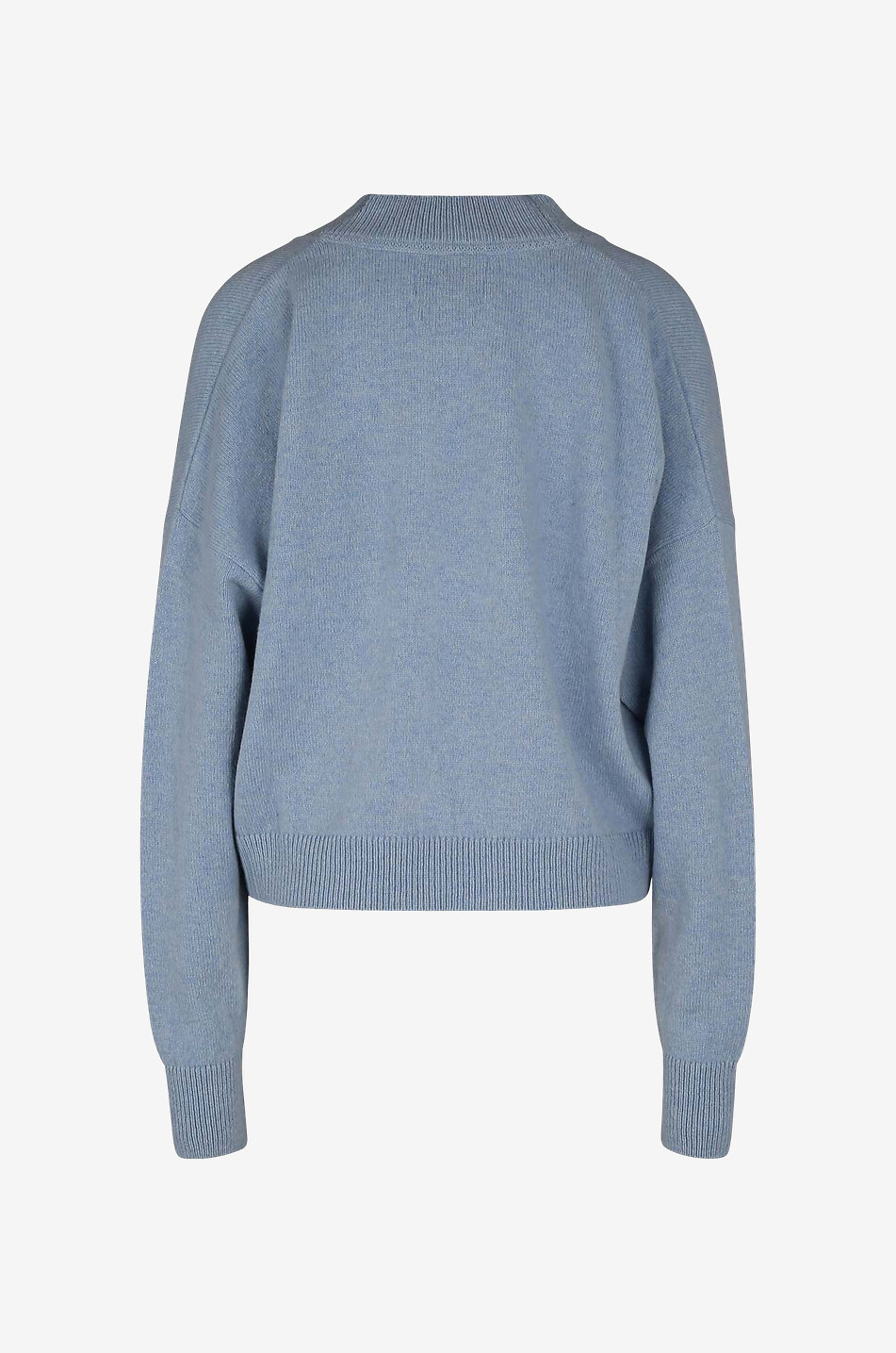 VALENTINE WITMEUR Pull à col V en laine Femme BLEU CLAIR 2