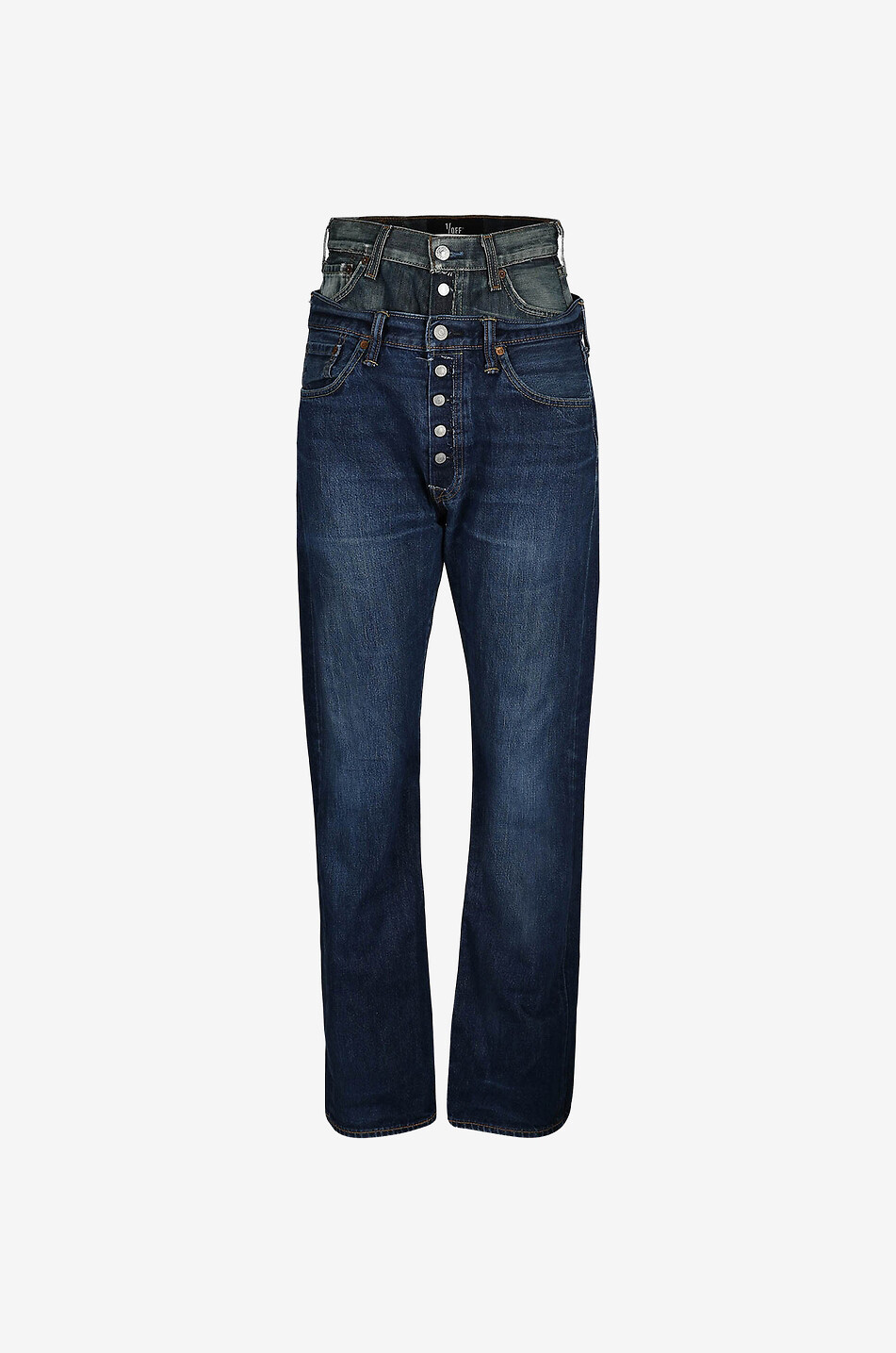 Jean straight en matière vintage