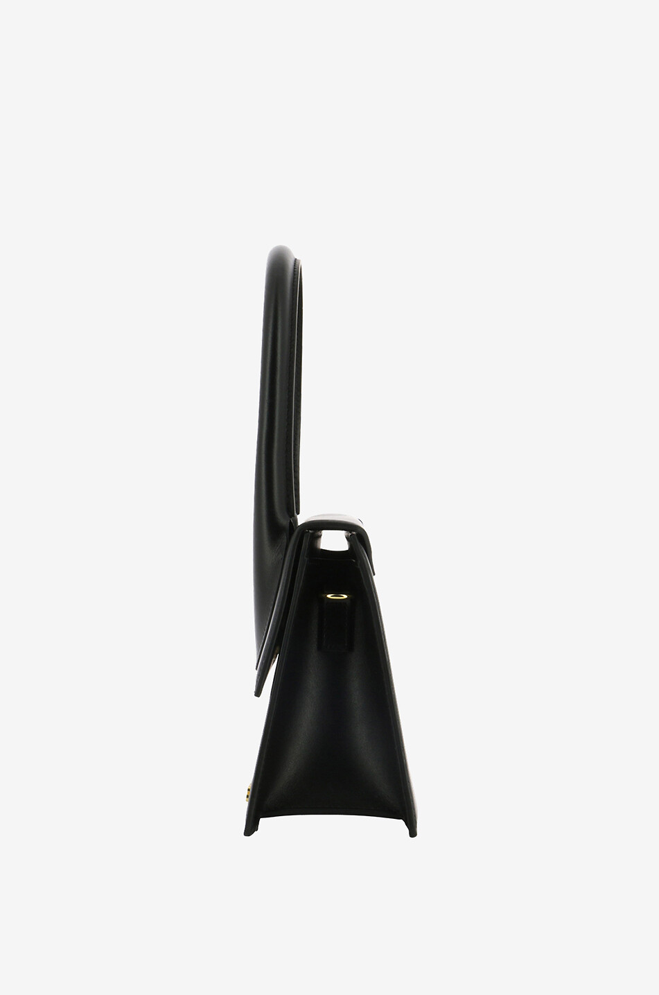 JACQUEMUS Sac à main en cuir lisse Le Grand Chiquito Femme NOIR 4