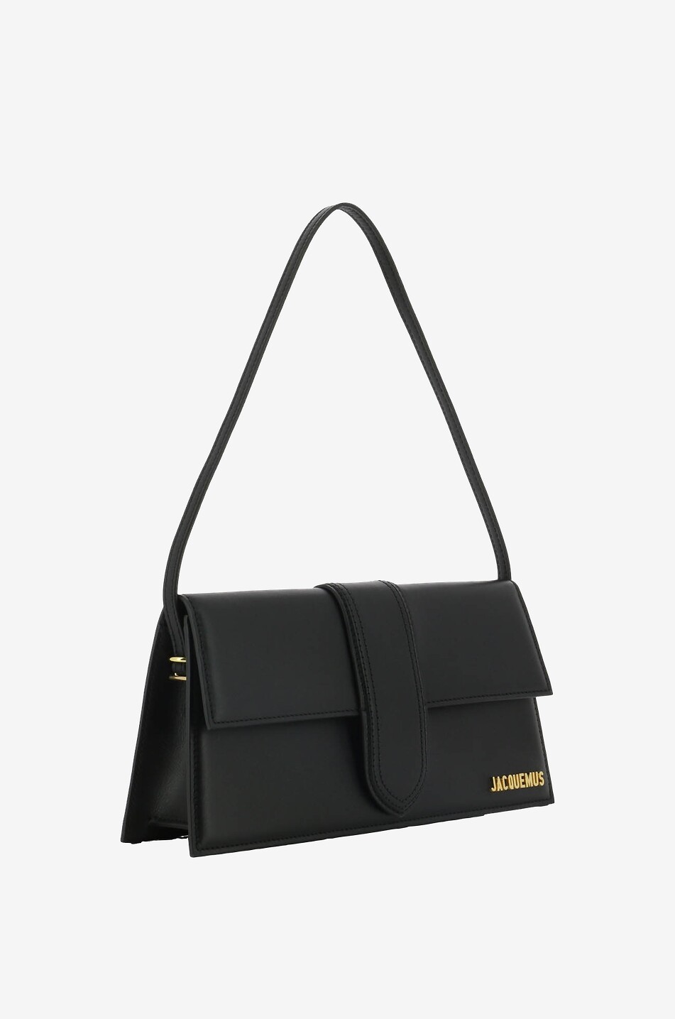 JACQUEMUS Schultertasche aus Glattleder Le Bambino Long Damen SCHWARZ 2