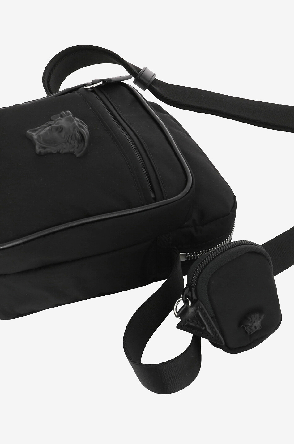 Medusa Pouch nylon and leather bag