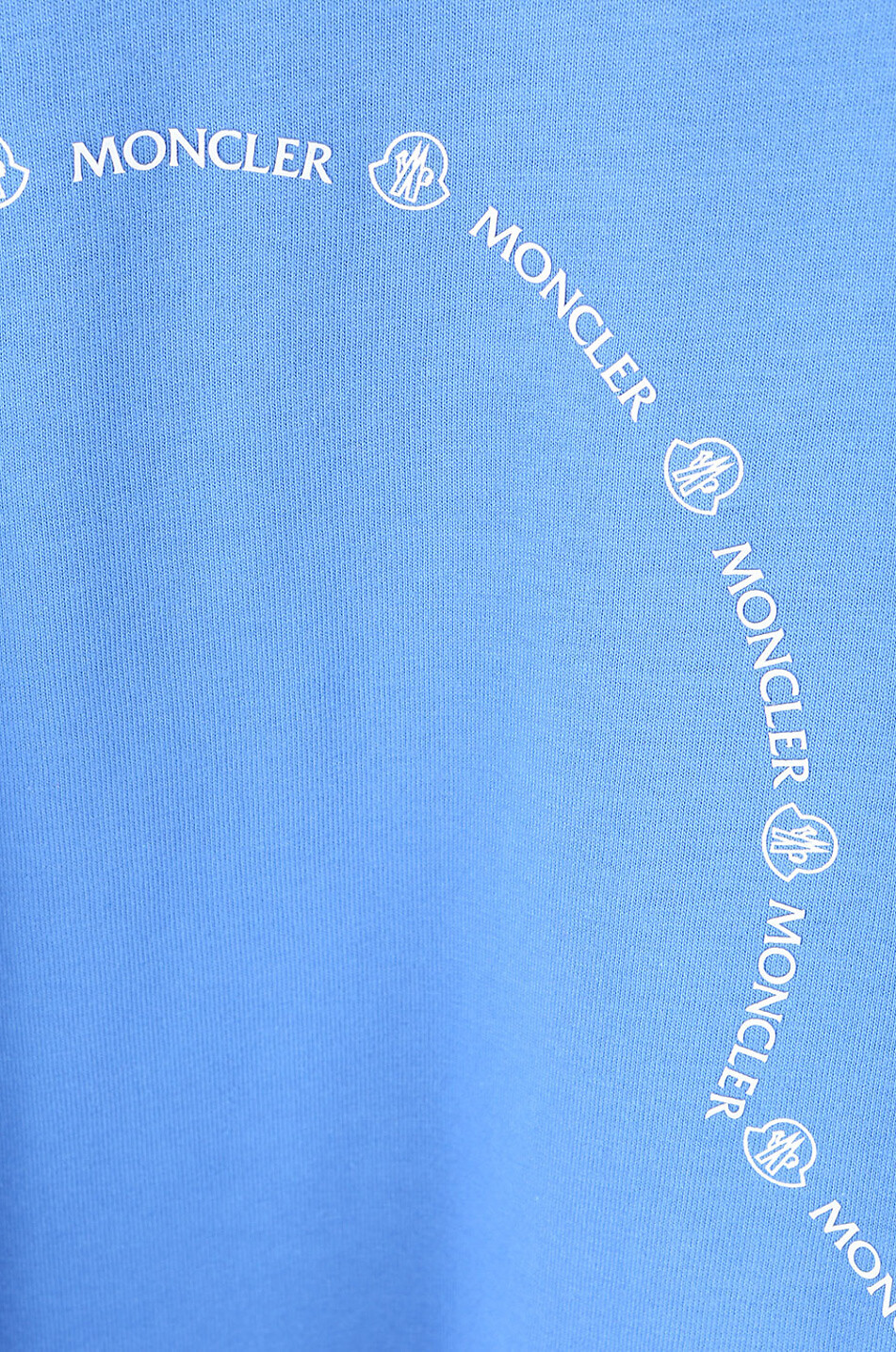 MONCLER Logo design short-sleeved T-shirt Men BLUE 3